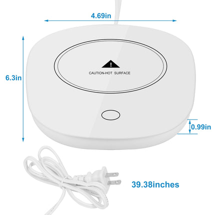 1Pc Electric Coffee Mug Warmer – Auto Shut Off Beverage Heater Pad for Coffee, Tea & Milk | Office & Home Desk Use