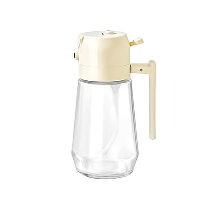 470ml 2-in-1 Glass Oil Sprayer – Olive Oil, Vinegar & Soy Sauce Bottle for Cooking & Air Fryer