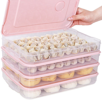 Large Food-Grade Kitchen Storage Container – Portable Fridge Organizer Box