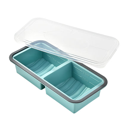 Silicone Compartment Lunch Box  Food Freezer Container