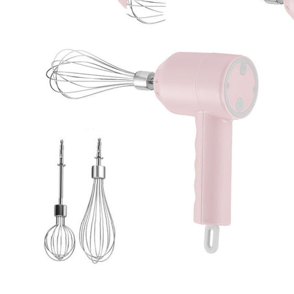 Portable USB Rechargeable Mini Electric Egg Beater & Milk Frother – 3-Speed Handheld Mixer