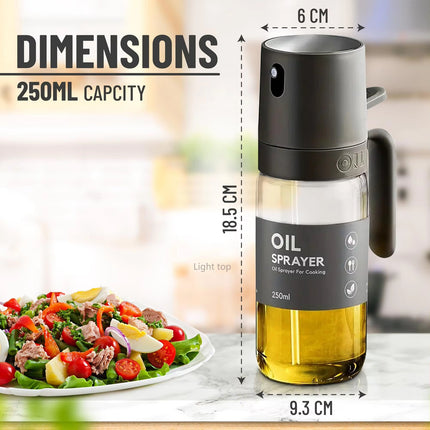 Glass Oil Sprayer Bottle – Olive Oil Mister & Dispenser for BBQ, Baking & Kitchen Use