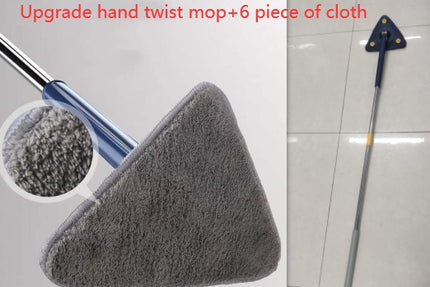 Extendable Triangle Mop 360 Rotatable Adjustable 110 Cm Cleaning Mop For Tub Tile Floor Wall Cleaning