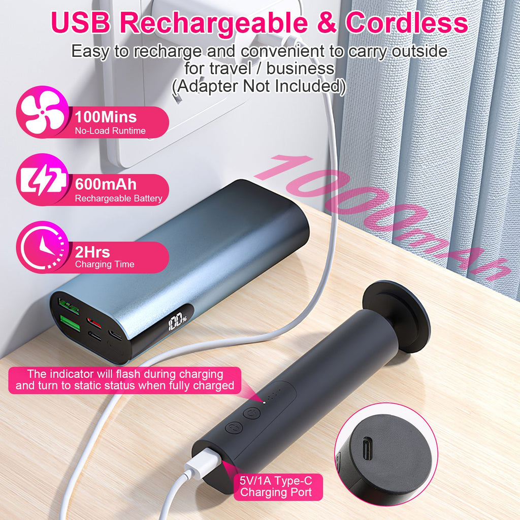 1Set Electric Foot Callus Remover 2 In 1 Rechargeable Foot File Nail Grinder Dead Skin Pedicure Tool Machine With 2 Grinding Heads Total 30Pcs Replaceable Sandpapers For Men Women