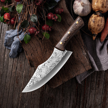Forged Stainless Steel Meat Deboning Chopper – Manganese Steel Butcher Knife