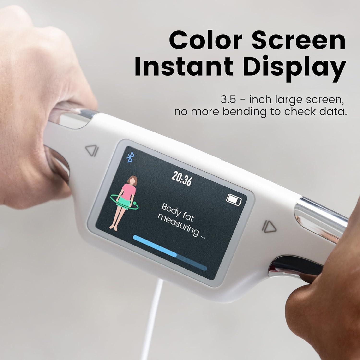 Smart Bluetooth Body Fat Scale – Accurately Tracks 55 Body Composition Metrics