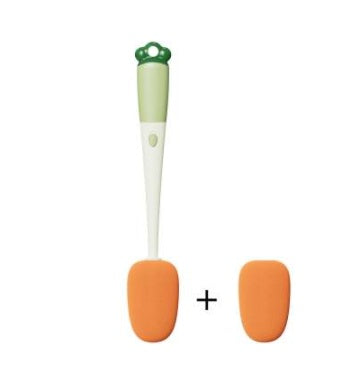 3 In 1 Multifunctional Cleaning Cup Washer Brush Long Handle Carrot Water Bottle Cleaning Brush