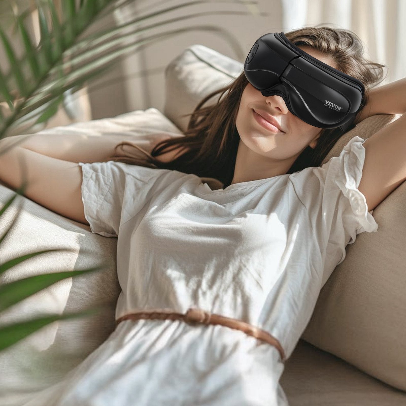 Heated Eye Massager Eye Care Device 5 Modes Bluetooth Music Foldable