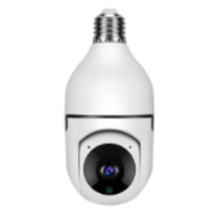1080P WiFi Bulb Camera – 4X Zoom, E27 Socket, 5G WiFi Security Monitor