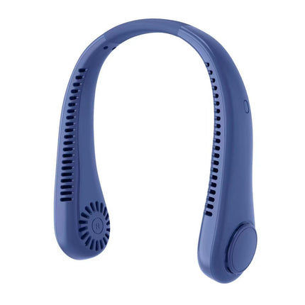 Rechargeable USB Bladeless Neck Fan – Portable Hands-Free Mini Fan for Travel, Sports & Outdoors