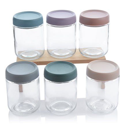Glass Sealed Storage Jar with Lid for Cereals, Snacks & Coffee Beans