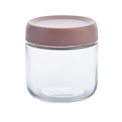 Glass Sealed Storage Jar with Lid for Cereals, Snacks & Coffee Beans