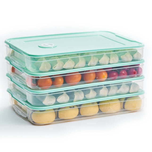 Large Food-Grade Kitchen Storage Container – Portable Fridge Organizer Box