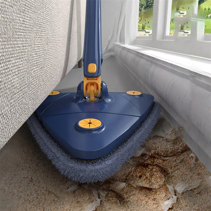 Extendable Triangle Mop 360 Rotatable Adjustable 110 Cm Cleaning Mop For Tub Tile Floor Wall Cleaning